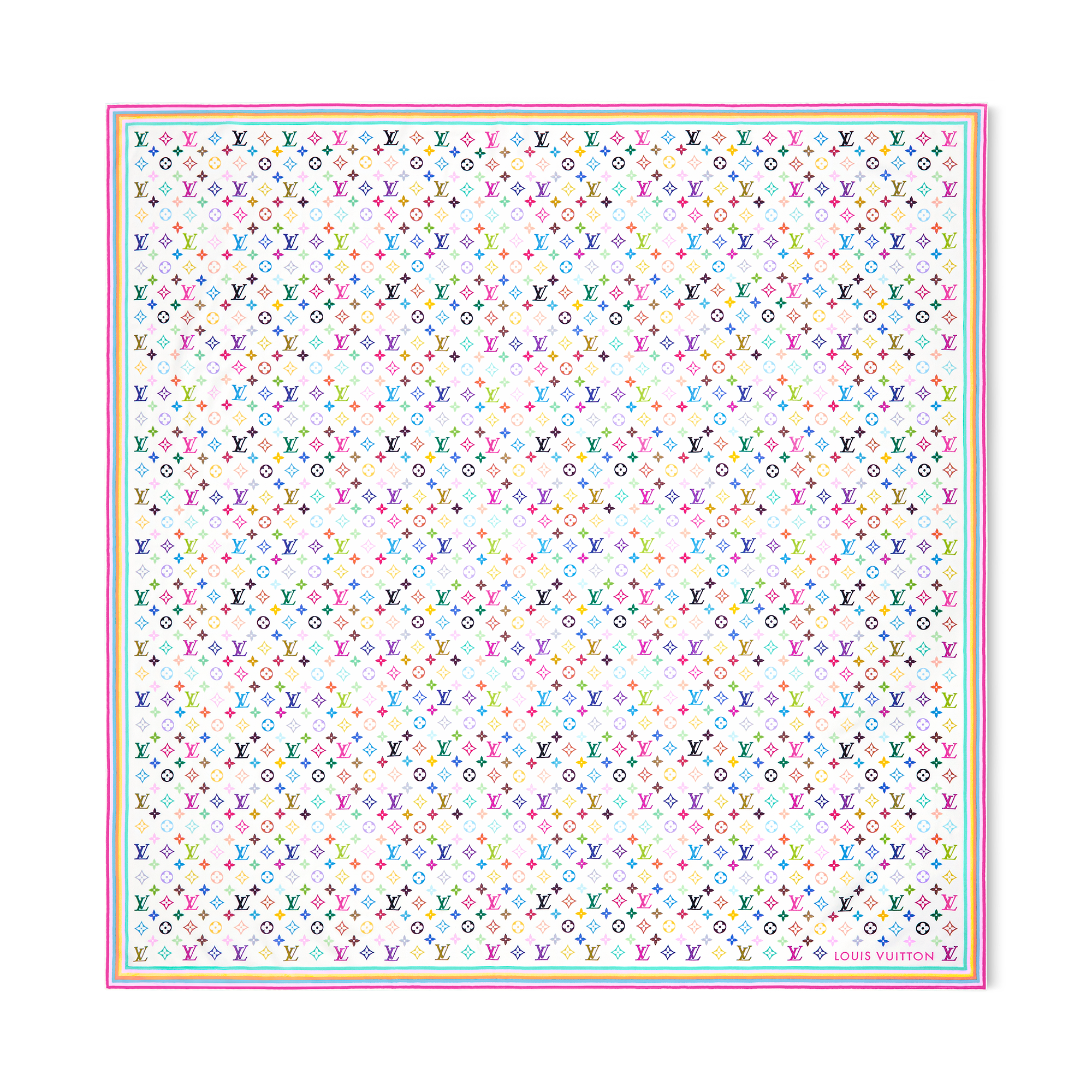 ルイヴィトン　モノグラム柄大判ショール　サイズ約134cm×134cm LOUIS VUITTON（ルイ・ヴィトン） ストール ショール・モノグラム